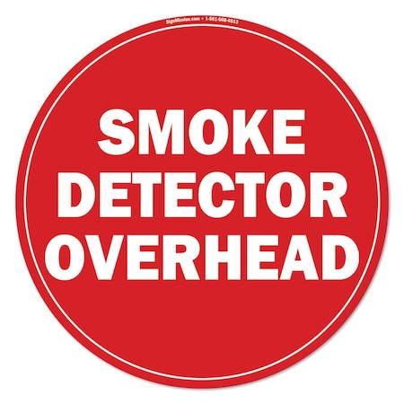 Smoke Detector Overhead 16in Non-Slip Floor Marker, 6PK